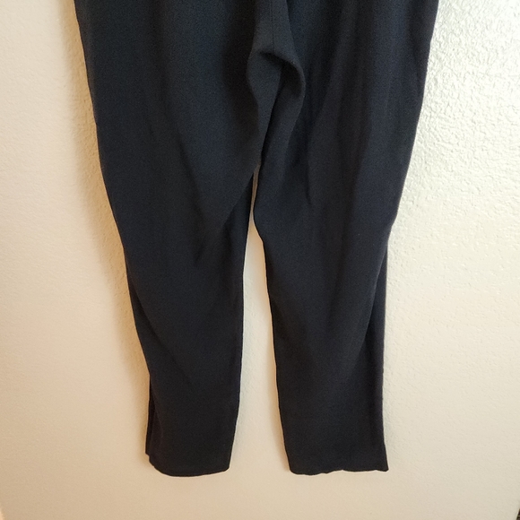 Babaton Cohen Black Pull on Crepe Ankle Crop Pants Size 14 Minimalist Casual - Picture 15 of 16